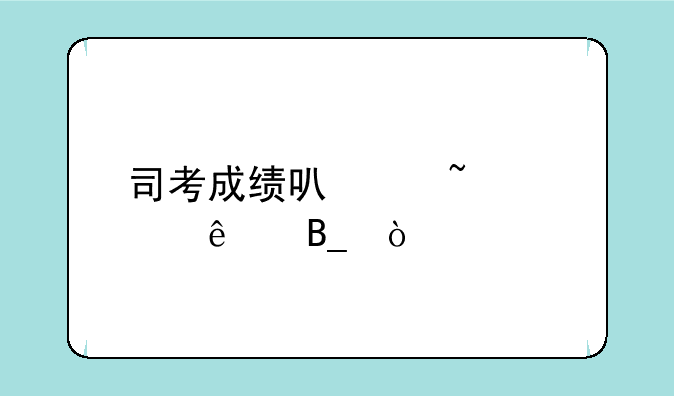 司考成绩可以查询了吗？